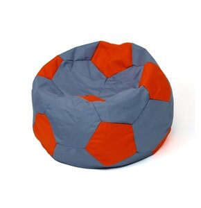 Pufa worek GO GIFT Piłka 8 Szaro-czerwony XL 120 cm