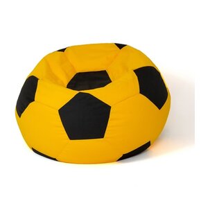 Pufa worek GO GIFT Piłka 9 Żółto-czarny XL 120 cm