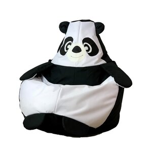 Pufa worek GO GIFT Panda L Czarno-biały 105 x 80 cm