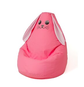 Pufa worek GO GIFT Królik XL Różowy 130 x 90 cm