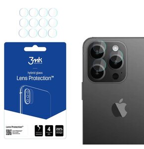 Szkło hybrydowe na obiektyw 3MK Lens Protection do Apple iPhone 15 Pro