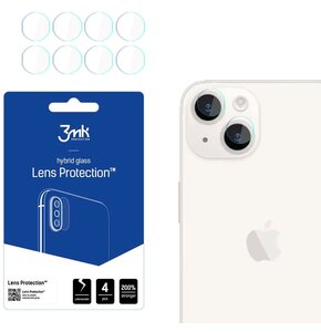 Szkło hybrydowe na obiektyw 3MK Lens Protection do Apple iPhone 15 Plus