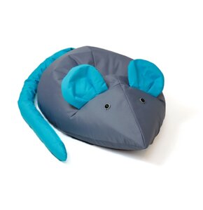 Pufa worek GO GIFT Mysz L Szaro-niebieski 110 x 80 cm