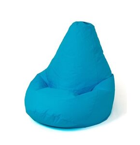 Pufa worek GO GIFT Grusza L Niebieski 105 x 80 cm