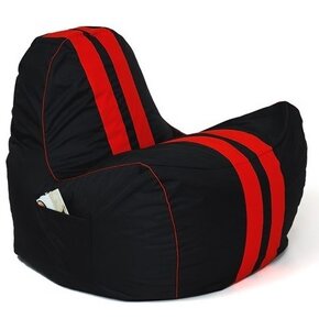 Pufa worek GO GIFT Ferrari XXL Czarno-czerwony 140 x 100 cm