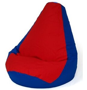 Pufa worek GO GIFT Grusza XL Niebiesko-czerwony 130 x 90