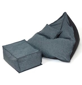 Pufa worek GO GIFT Relax Szary XL 120 x 80 cm