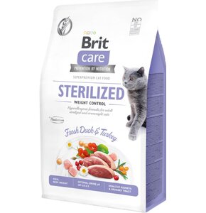 Karma dla kota BRIT Care Cat Sterilized Weight Control Indyk z kaczką 2 kg