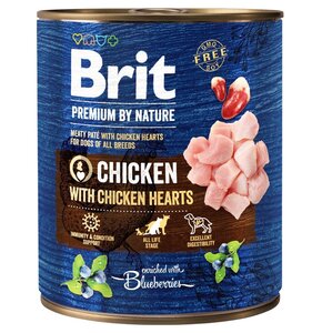 Karma dla psa BRIT Premium by Nature Kurczak z sercami 800 g