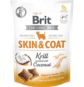 Przysmak dla psa BRIT CARE Dog Functional Snack Skin&Coat Kryl z kokosem 150g