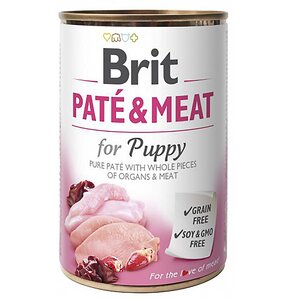 Karma dla psa BRIT Pate & Meat Puppy Kurczak z indykiem 800 g