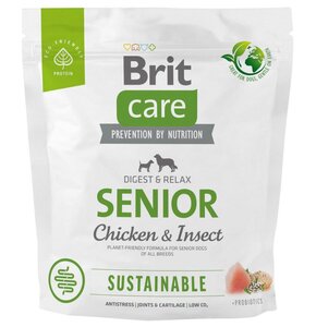Karma dla psa BRIT Sustainable Senior Kurczak i owady 1 kg