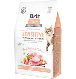 Karma dla kota BRIT CARE Sensitive Healthy Digestion & Delicate Taste Indyk i łosoś 400 g
