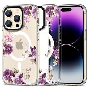 Etui TECH-PROTECT MagMood MagSafe do Apple iPhone 15 Pro Spring Floral