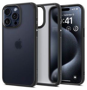 Etui SPIGEN Ultra Hybrid do Apple iPhone 15 Pro Max Czarny Matowy