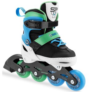 Rolki SPOKEY Joy (rozmiar 27-30) Czarno-zielono-niebieski