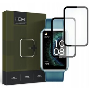 Szkło hybrydowe HOFI Hybrid Pro+ do Huawei Watch Fit SE Czarny (2 szt.)