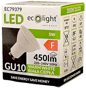 Żarówka LED ECOLIGHT EC79379 5W GU10