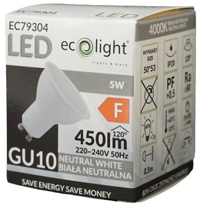 Żarówka LED ECOLIGHT EC79304 5W GU10