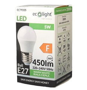 Żarówka LED ECOLIGHT Golf ball EC79335 5W E27