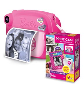 Aparat LISCIANI Barbie Print Różowy + Wkład LISCIANI Barbie Print Cam (120 zdjęć)