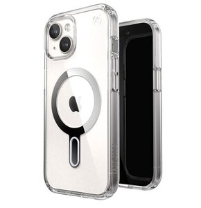 Etui SPECK Presidio Perfect-Clear ClickLock & MagSafe do Apple iPhone 15/14/13 Przezroczysto-srebrny