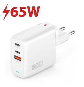 Ładowarka sieciowa 4SMARTS GaN Flex 65W Biały