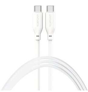 Kabel USB-C - USB-C 4SMARTS High Flex 60W 1.5 m Biały