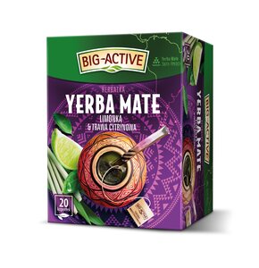 Herbata BIG ACTIVE Yerba Mate Limonka & Trawa cytrynowa (20 sztuk)