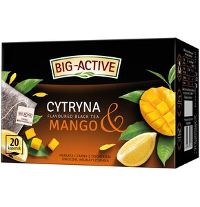 Herbata BIG ACTIVE Cytryna & Mango (20 sztuk)
