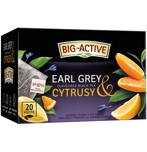 Herbata BIG ACTIVE Earl Grey & Cytrusy (20 sztuk)
