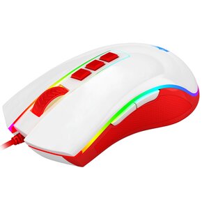 Mysz REDRAGON Cobra M711C RGB Biało-czerwony