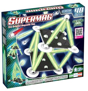 Klocki magnetyczne SUPERMAG Classic Glow 0408