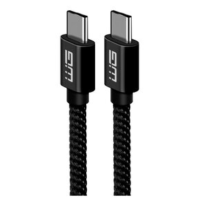Kabel USB-C - USB-C WINNER GROUP Nylon Braided 2 m Czarny