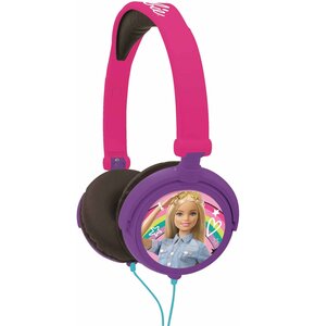 Słuchawki nauszne LEXIBOOK Barbie HP010BB Różowo-fioletowy