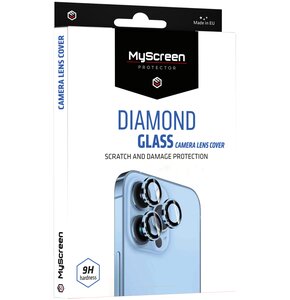 Szkło hartowane na obiektyw MYSCREEN Diamond Glass Camera Lens Cover do Apple iPhone 15 Pro/15 Pro Max Czarny