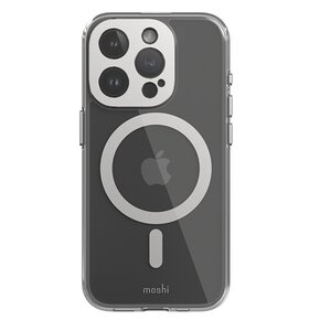Etui MOSHI iGlaze MagSafe do Apple iPhone 15 Pro Srebrny