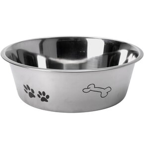 Miska dla psa i kota DOGS COLLECTION 24 cm Srebrny