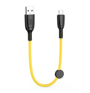 Kabel USB - Micro USB XO NB247 6A 0.25 m Żółty