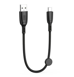 Kabel USB - USB-C XO NB247 6A 0.25 m Czarny