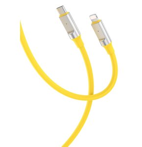 Kabel USB Typ-C - Lightning XO NB-Q252B 27W 1 m Żółty