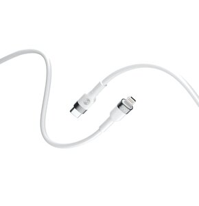 Kabel USB-C - Lightning FOREVER MFi Flexible 1 m Biały