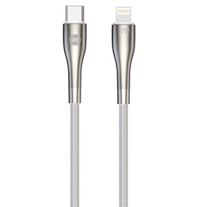 Kabel USB - Lightning FOREVER Sleek 27W 1 m Biały