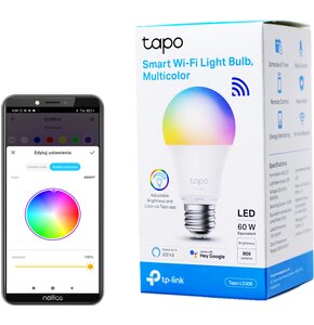 U Inteligentna żarówka LED TP-LINK Tapo L530E 8.7W E27 WiFi