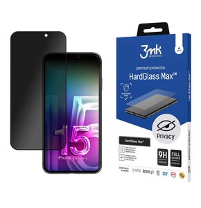 Szkło hartowane 3MK HardGlass Max Privacy do iPhone 15 Pro