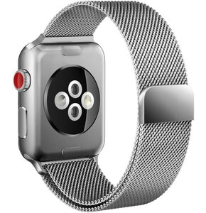 U Pasek TECH-PROTECT MilaneseBand do Apple Watch 4/5/6/7/8/SE (38/40/41mm) Srebrny