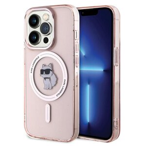Etui KARL LAGERFELD Choupette MagSafe do Apple iPhone 15 Pro Różowy