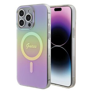 Etui GUESS IML Iridescent MagSafe do Apple iPhone 15 Pro Wielokolorowy