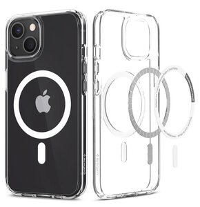U Etui SPIGEN Ultra Hybrid Mag MagSafe do Apple iPhone 13 Mini Przezroczysto-biały