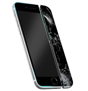 Szkło hybrydowe CRONG Nano Glass do Apple iPhone 7/8/SE 2020/2022 Czarny